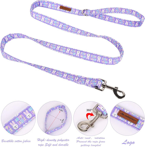 MR. CHUBBYFACE Easter Rabbit Dog Leash Strong Girl Pet Leash Durable Puppy Leash for Small Medium and Large Dogs...
