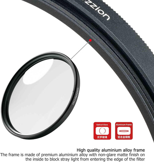 PROfezzion 49mm Close-Up Filter (+8) Macro Lens Filter with Lens Filter Pouch for Canon EOS M50 M6 Mark II M200 with Canon EF-M 15-45mm Kit Lens &...