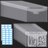 Pllieay 35pcs Clear Stamp and Die Storage Pockets, Stamp Storage Bags, Plastic Envelopes, Scrapbooking Storage Die Cuts for Stencil Storage Card M...