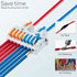 6pcs DIN Rail Terminal Blocks, DIY Splicing Wire Connectors for Circuit Inline 18-12AWG (2 in 8 out)...