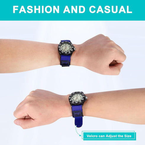 ele ELEOPTION Sport Watch for Men Women Analog Quartz Watch Luminous Military Nylon Strap Hook Loop Wrist Watch Unisex for Teenagers/Students/Adul...
