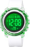 Watches for Men Multifunctional Waterproof Watch LED Digital Watch Transparent Case Silicone Strap Sports Watch...