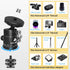 Mini Ball Head, Panoramic Tripod Head DSLR Camera Hot Shoe Mount + 1/4 3/8 Screw, 360° Rotatable Tripod Ball Head Photograph Accessories for Camer...