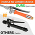 Sprayer Wand with 4 Different Types of Nozzles, Replacement Sprayer Wand with 1/4" & 3/8" Brass Barb for Most Sprayer Hoses, Built-in Stainless St...