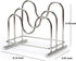LENITH 304 Stainless Steel Wire Cutting Board Holder, Cutting Board Rack Organizer Kitchen with 2 Sectional...