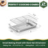 Baking Sheet and Cooling Rack Set, 2PCS Stainless Steel Cookie Sheets for Baking with Baking Rack, Size 9 x 7 x 1 Inch, Non Toxic & Heavy Duty & E...