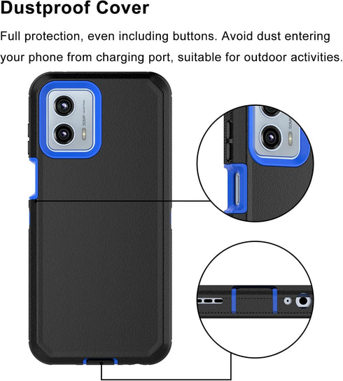 for Moto G 5G 2023 Case, Heavy Duty Armor Rugged Drop Protection Shockproof Protective Hard Plastic Cover Rubber Bumper Dual Layer Hybrid Phone Ca...