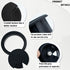 8 pcs 2 Inch 50 mm Plastic Desk Cord Cable Hole Wire Organizer Black Desk Grommet Adjustable Cord Cover (Black)...
