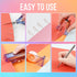 Bisofice Red Purple Acrylic Office Supplies Set Office Set 8 Piece Desk Accessories Set, Desktop Stapler, Tape Dispenser, Scissors Set, Paper Clip...