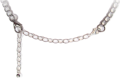 925 Sterling Silver Chain Extenders for Pendant Necklace Bracelet Anklet Made in Italy (Set 2pcs)...
