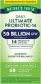 Nature's Truth Probiotic 50 Billion CFU | 200mg Prebiotics | 60 Capsules | Vegetarian, Non GMO & Gluten Free Supplement for Men and Women | Suppor...