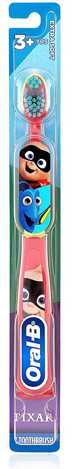 Hippie Hype Kids Manual Toothbrush, for Children and Toddlers 3+, Extra Soft Bristles - Pack of 6 (Characters Vary)...