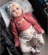 Reborn Baby Dolls Clothes 22 inch Outfit Accessories Flower 4pcs Set for 17-22 Inch Reborn Doll Newborn Girl...