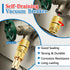Fine Thread Vacuum Breaker, PK1390 1-1/16" Fine Thread Female No Lead Brass Self-Draining Vacuum Breaker, Hose Bib Vacuum Breaker, Providing you w...