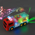 Transparent Electric Gear Toy with Flashing Lights and Music Lights fire fighting truck Infant Tummy Time Toys 3 4 5 6 7 8 9 10 11 12 Boy girl 12-...