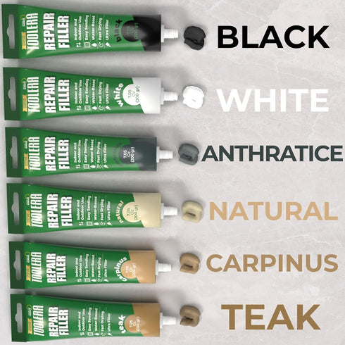 Quartz Countertop Chip Repair Kit (6 Pcs Set), Porcelain, Tile, Ceramic, Marble, Concrete, Wood, Travertine, Acrylic Countertop, Bathtub, Corian, ...
