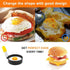 Egg Ring for Frying Eggs and English Muffin - Round Egg Shaper Mold with Anti-scald Handle - Stainless Steel Non-stick Egg Cooker Ring - 2 Pack...