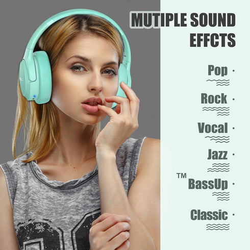 Bluetooth Wireless Headphones Over Ear,BERIBES 65H Playtime and 6 EQ Music Modes with Microphone,HiFi Stereo Foldable Lightweight Headset, Deep Ba...