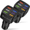 Amiss Car Charger Adapter, 6 USB Multi Port, Fast Charger, Include QC 3.0 and 5 Other Ports, Car Interior Accessories, Fit for iPhone 13/12/11/pro...