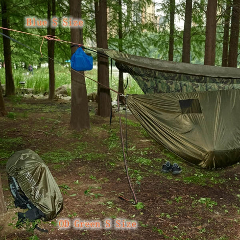onewind Versatile Hammock Gear Sling or Backpack Rain Cover, Ultralight Waterproof Underbelly Gear Hammock Storage to Place Backpack, Clothes, Qui...