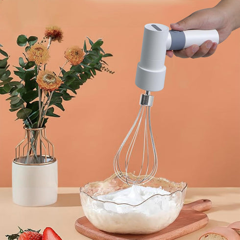 Cordless Hand Mixer Electric Whisk USB Rechargeable Handheld Electric Blender 304 Stainless Steel Portable Egg Beaters...