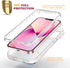 Diaclara Designed for iPhone 13 Case, Full Body Rugged Case with Built-in Touch Sensitive Anti-Scratch Screen Protector, Soft TPU Bumper Case for ...