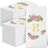 200 Gold Floral Monogrammed Disposable Napkins - Initial Letter B Paper Guest Hand Towels, Flower Monogram Dinner Napkins for Bathroom Wedding Bir...
