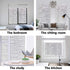 Window Film Privacy, Frosted Window Vinyl Non-Adhesive Window Sticker Static Cling Glass Film for Bathroom Office Living Room Matte White...