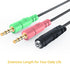 MillSO Headset Adapter (3.3 Feet) 3.5mm Audio Jack Y Cable Headphone Adapter 3.3 feet 1x 3.5mm Female to 2X 3.5mm Male Headset Adapter Compatible ...