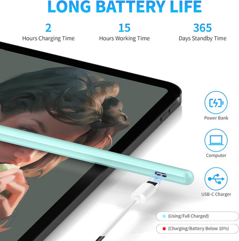 Stylus Pens for Touch Screen, DRYMOKINI Stylist Pen Compatible for Android and iOS Tablet/Phones, Rechargeable Universal Stylus Pencil Compatible ...