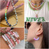 3840Pcs Clay Beads Bracelet Making Kit, 6mm Polymer Clay Beads for Jewelry Making Flat Round Polymer Clay Beads Spacer Heishi Beads for Adults Gir...