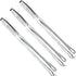 Geiserailie 3 Pcs Kitchen Tongs Korean BBQ Tweezers for Cooking Stainless Steel Kitchen Tweezers Grill Food Yakiniku Cooking Clamp Tool for Salad,...