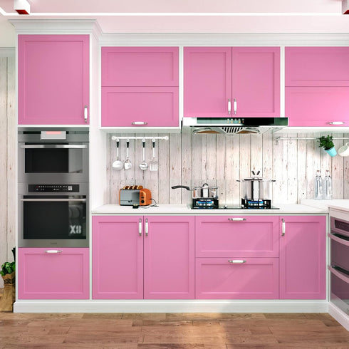 Pink Contact Paper for Countertops Waterproof Pink Peel and Stick Wallpaper Girls Bedroom Wall Paper for Apartments Kitchen Cabinet Table Top Draw...