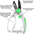 WilFiks Garden Anvil Pruning Shears - 8" Smooth Action Hand Pruner - Secateurs Steel Gardening Scissors with Comfortable Handle and Shock Absorbin...