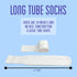 Mens White Tube Socks for Men - Mens Over the Calf Socks - Knee High Long Socks Size 13-17...