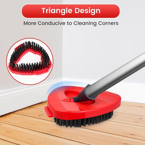 O ceda Mop Heads Replacements Spin Mop Scrub Brush, 2 PACK Scrubber Brush Head for Oceda EasyWring 1-Tank System,Hard Bristle Cleaning Shower Floo...