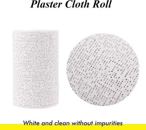 Falling in Art Plaster Cloth Rolls, 500gsm Plaster Strip, Plaster Gauze Bandages for Craft Projects, Mask Making, Belly Casts, Body Molds, 4inch x...