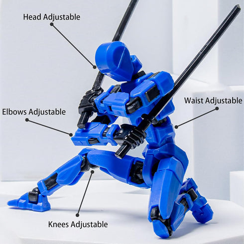 Lucky 13 Action Figures - (Assembly Completed) Titan 13 Action Figure, T13 Action Figure 3D Printed Multi-Jointed Movable,Desktop Decorations for ...