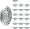 20Pcs Air Vents, 53mm Circular Soffit Vent, Stainless Steel Round Vent Mesh Hole Louver for Kitchen, Bathroom Cabinet and Wardrobe (Silver)...