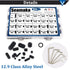 620Pcs M2, M3, M4, M5, M6, M8 Metric Hex Socket Head Cup Point Set Screws (Black),25 Size 12.9 Class Alloy Steel Grub Screw Assortment Kit with 6 ...