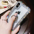 Bonitec Compatible with iPhone 12 Pro Max Case 3D Glitter Sparkle Bling Case Metal Finger Ring Bracket Stand Luxury Shiny Crystal Rhinestone Diamo...