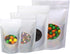 Double-Sided Matte/Glossy Color with Clear Round Window Stand-Up Pouch (100 Bags/Pack) (4" x 6.3", Glossy White)...