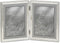Lawrence Frames Verona Collection 5 x 7-Inch Metal Silver Hinged Double Picture Frame with Beads (11657D)...
