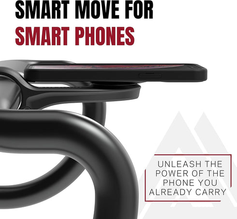 KOM Cycling Edge Universal Phone Adapter Attach Your Smartphone to Any Bike Mount - Quarter Turn Phone Mount Adhesive Adapter...