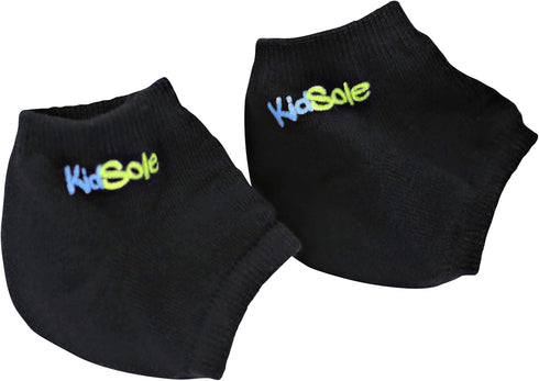 KidSole Gel Heel Strap for Kids with Heel Sensitivity from Severs Disease, Plantar Fasciitis. (Black) (Kids Sizes 1-6, Black)...