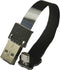 Short Micro USB Flat Slim Thin Ribbon FPC Cable Micro USB 90 Degree Angle to Standard USB A for sync and Charging...