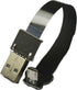 Short Micro USB Flat Slim Thin Ribbon FPC Cable Micro USB 90 Degree Angle to Standard USB A for sync and Charging...
