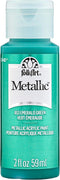 FolkArt Metallic Acrylic Paint in Assorted Colors (2 Ounce), 653 Emerald Green...