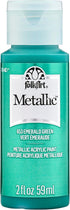 FolkArt Metallic Acrylic Paint in Assorted Colors (2 Ounce), 653 Emerald Green...