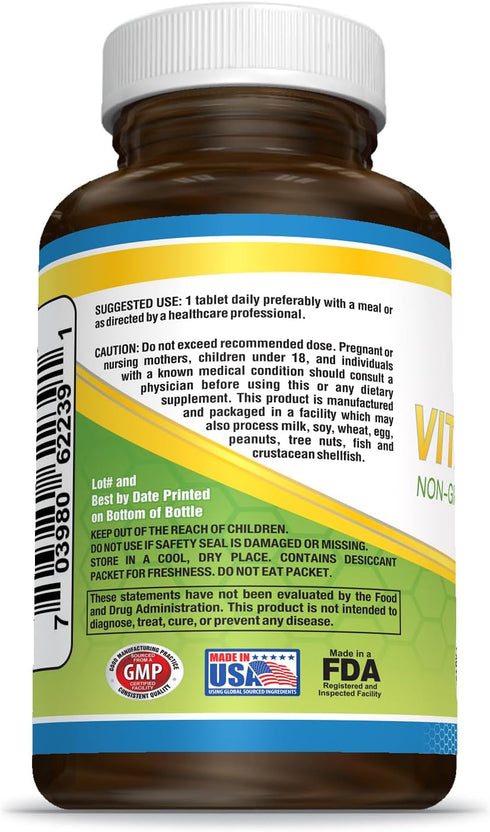 Herbalxpress Vitamin D (as cholecalciferol) 1,500 IU (100 Tablets) is The Perfect Addition to a Healthy Lifestyle, Bones, Teeth, Muscles, Immune F...